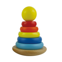 2016 New Arrival Classical Rainbow Wooden Wooden Stacking Toys